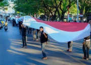 PB HPMT Ukir Sejarah Baru, Kibarkan Bendera Sepanjang 79 Meter di Jeneponto