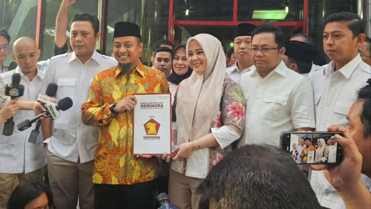Gerindra Resmi Usung Pasangan Andi Sudirman - Fatmawati Rusdi di Pilgub Sulsel