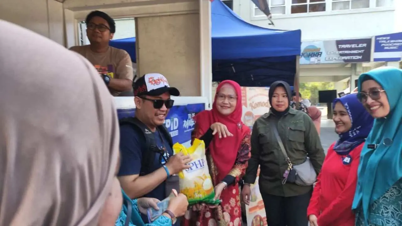 Pj Ketua TP PKK Sulsel Tinjau GPM hari Kedua Di Kantor TVRI Jalan Pajonga Dg Ngalle