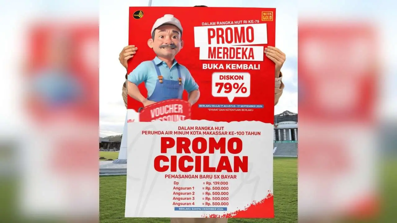 HUT RI Ke-79, PDAM tawarkan Promo Merdeka khusus pemasangan baru sebesar 79%