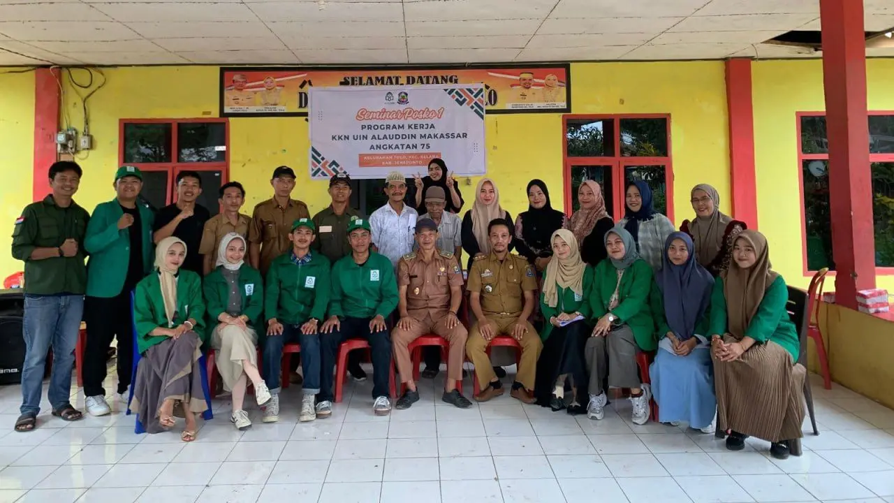 Mahasiswa KKN UINAM angkatan 75 di Kelurahan Tolo Optimis dengan Program Kerja Pengabdian di Masyarakat