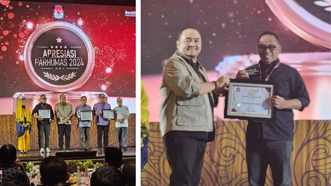 KPU Sulsel Raih Penghargaan Terbaik ke-3 kategori "PPID Terupdate" di Penganugerahan Parhumas 2024