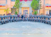 Wakili Kasatpol PP Makassar, Kabid Satlinmas Buka kegiatan Peraturan Baris-berbaris dan yel-yel Satlinmas Tamalate