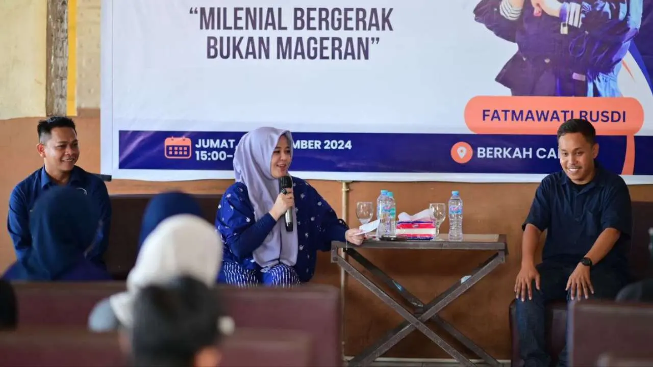 Kunjungi Maros, Fatmawati Rusdi Kembali Ajak Milenial Terlibat Aktif di Dunia Politik