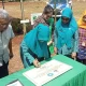 Pj Ketua TP PKK Sulsel bersama Kadis TPH-Bun Resmikan Taman Herbal Makassar