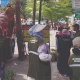 DLH Kota Makasar Tertibkan APK Dipaku dan Diikat Kawat ke Pohon di Beberapa Jalan