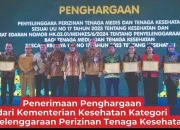 Dinas PM-PTSP Makassar Terima Penghargaan dari Dirjen Tenaga Kesehatan Kemenkes RI