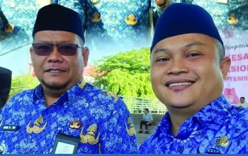 Camat Tamalate Beserta Jajaran Ikuti Upacara HKN di Lapangan Karebosi