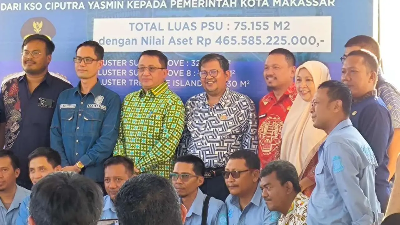 Pemkot Makassar Terima Penyerahan PSU dari KSO Ciputra Yasmin