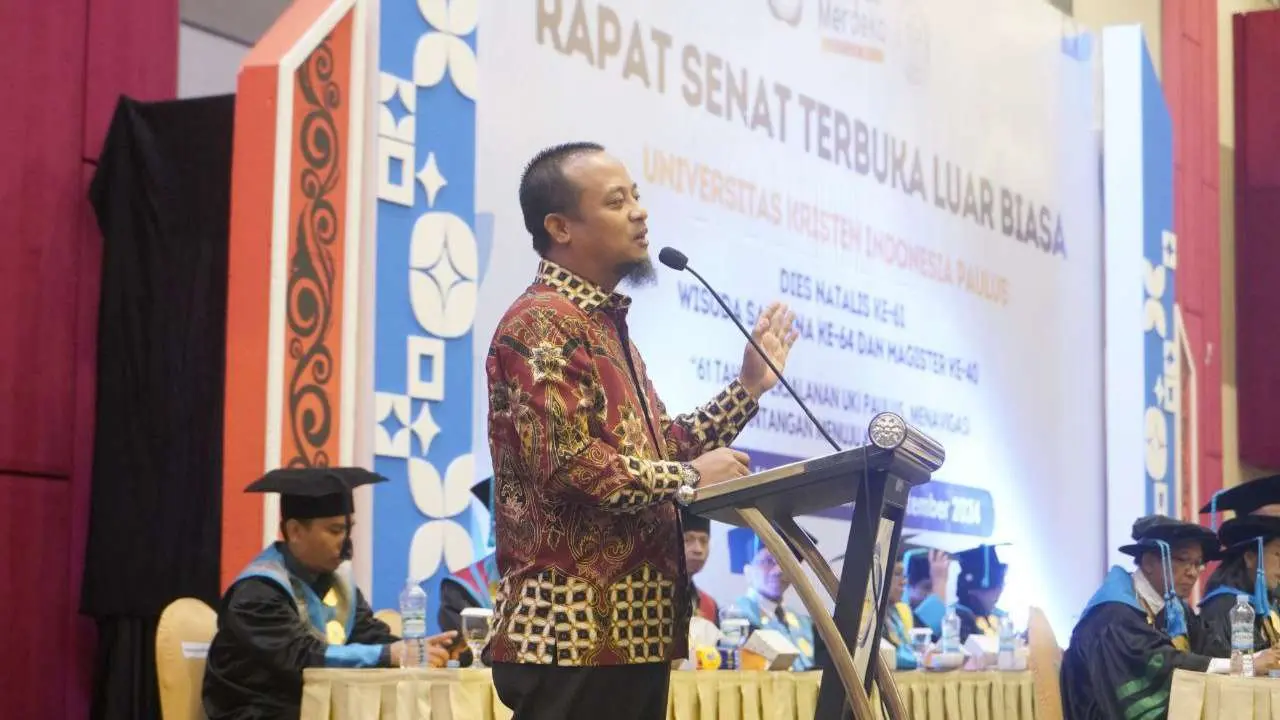 Andi Sudirman Hadiri Rapat Senat Terbuka Luar Biasa Universitas Kristen Indonesia Paulus Makassar