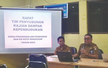 Dinas PPKB Makassar - BKKBN Sulsel Gelar Rapat Tim Penyusun Kajian Dampak Kependudukan
