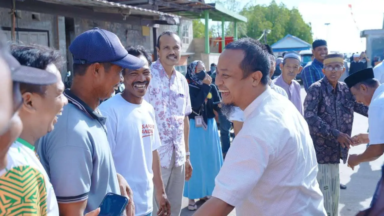 Ratusan Warga Bulu Cindea Sambut Kunjungan Andi Sudirman di Pangkep