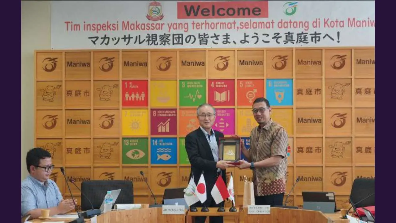 Komitmen Wujudkan Low Carbon City, Pejabat Pemkot Makassar Belajar ke Kota Maniwa Jepang
