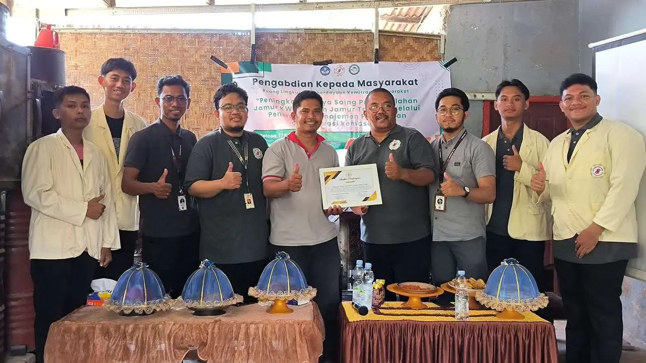Undipa Makassar Dukung Peningkatan Daya Saing KWT Rumah Jamur Takalar Melalui Teknologi Digital & Inovasi Kemasan