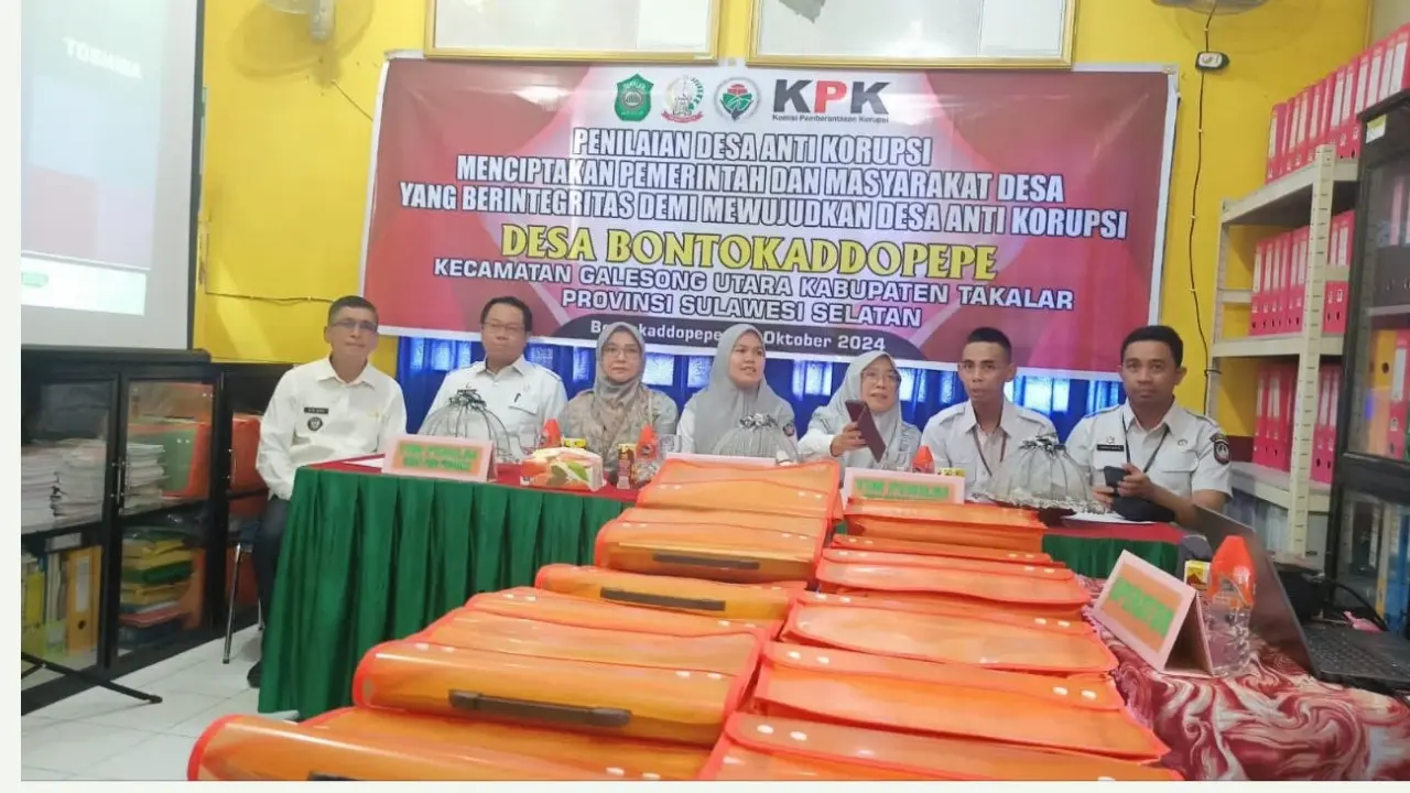 Tim Penilai Lomba Desa Antikorupsi Pemprov Sulsel Gelar Visitasi ke Desa Bontokaddopepe