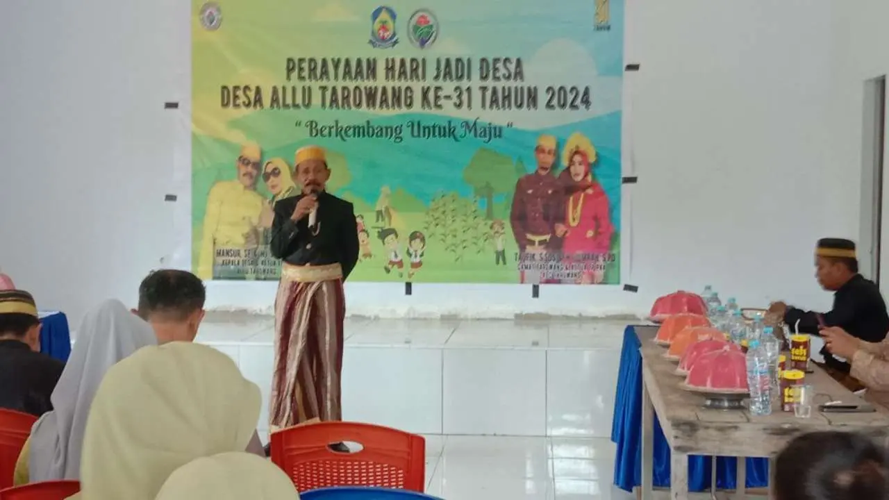 Peringatan Hari Jadi ke-31 Tahun Desa Allu Tarowang dan Peresmian Kantor Desa, Ini Pemaparan Kades Mansur 2 Peringatan Hari Jadi ke-31 Tahun Desa Allu Tarowang dan Peresmian Kantor Desa, Ini Pemaparan Kades Mansur