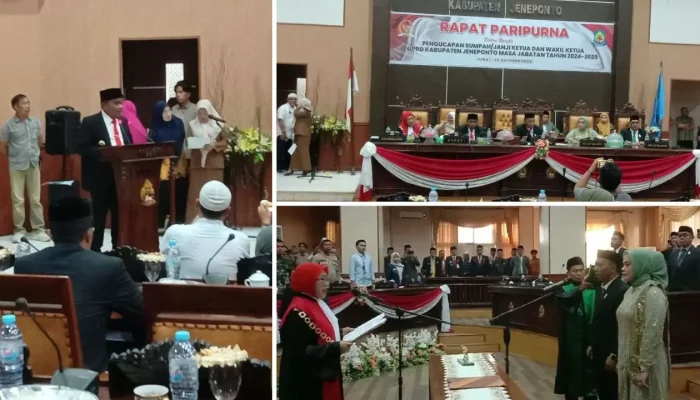 Resmi, Didis Suryadi jadi Ketua DPRD & Irmawati Wakil Ketua I DPRD Jeneponto 2024-2029, Ini Pesan Pj Bupati