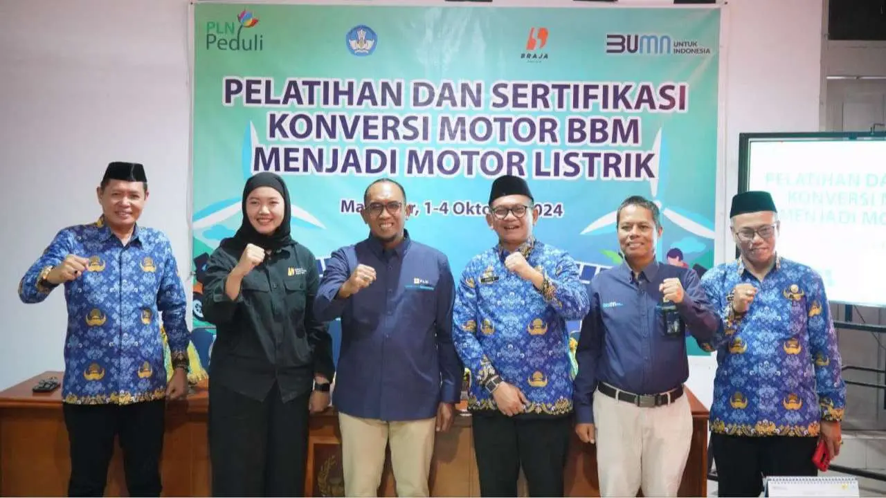 Konversi Motor BBM ke Motor Listrik, Keahlian Baru dari Program Pelatihan TJSL PLN