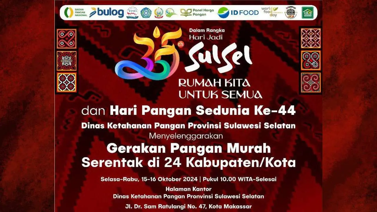 GPM Serentak di 24 Kabupaten Kota Rangkaian HUT Sulsel Ke-355, Kadis Ketapang: Harga jauh lebih murah