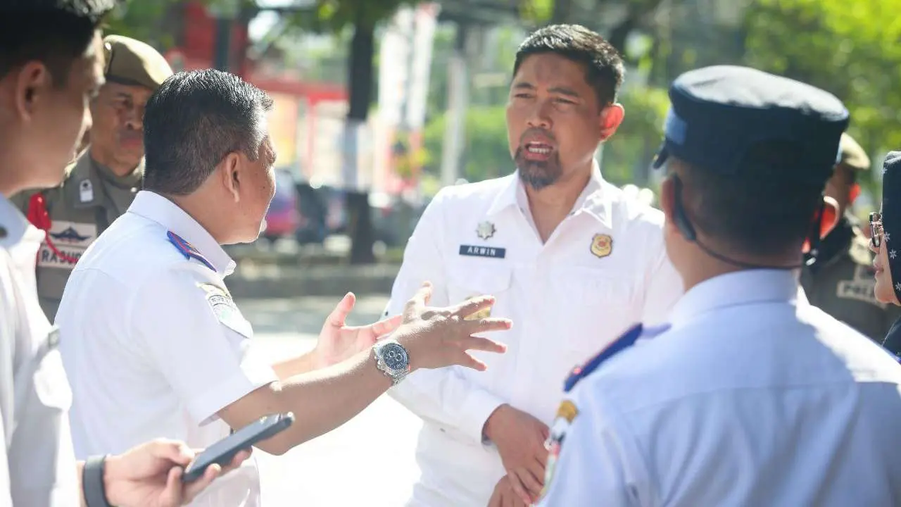 Dampingi Pjs Wali Kota Pengawasan Parkir Bahu Jalan Boulevard, Kadishub: Upaya kelancaran lalulintas