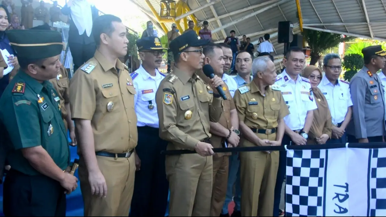 Bupati Pangkep Hadiri Peluncuran Subsidi Transportasi Darat Trans Sulawesi Selatan