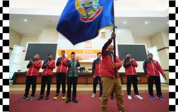 Lepas Kontingen Popnas, Pj Gubernur Prof Zudan Harap Atlet Jaga Marwah Sulsel