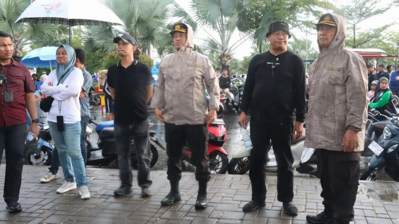 Kapolrestabes Pantau Pengamanan Kampanye Akbar Pilwalkot Makassar