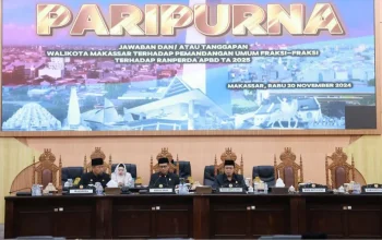 Pjs Wali Kota Andi Arwin Azis Sampaikan Jawaban Fraksi Terkait RAPBD 2025