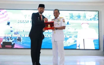 Perkuat Kolaborasi Strategis, Pjs Wali Kota Hadiri Sertijab Danlantamal VI Makassar