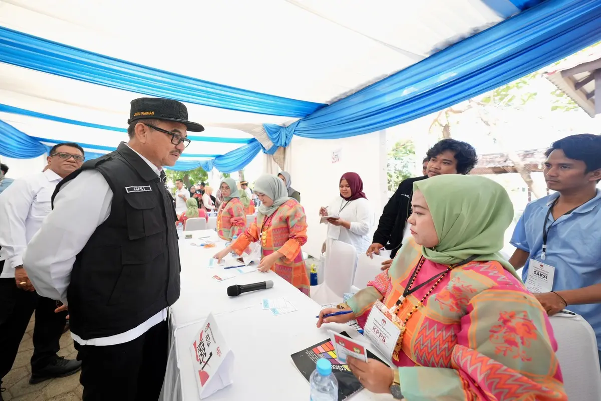Jufri Rahman Pantau Langsung Pencoblosan Pilkada di Gowa