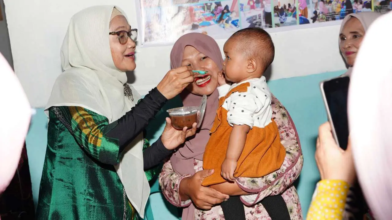 Pj Ketua TP PKK Sulsel Tinjau Posyandu Era Baru di Maros
