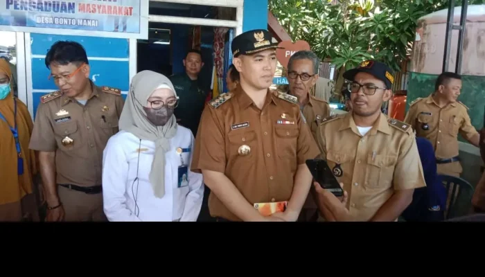 Bupati Pangkep Luncurkan Internet Desa Gratis dan Salurkan Bantuan Beras Pemerintah