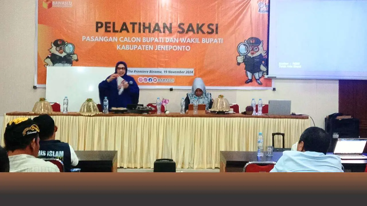 Bawaslu Jeneponto Perkuat Kapasitas Saksi Jelang Pilkada Serentak 2024