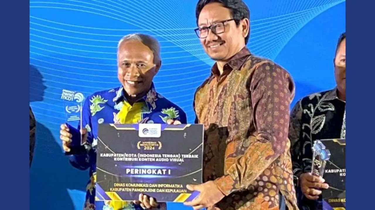Diskominfo-SP Pangkep Raih Penghargaan dalam Anugerah Media Center 2024