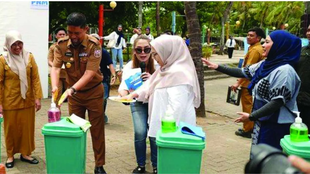PNM dan Dinkes Makassar Ajak Warga Rayakan Hari Cuci Tangan dengan Edukasi Kebersihan