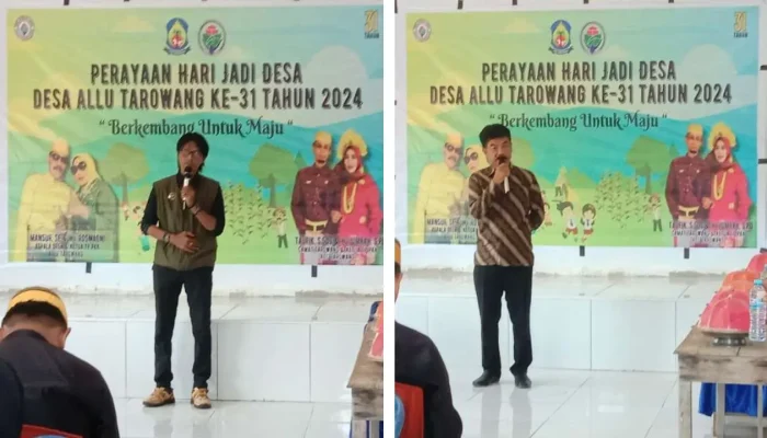 Kantor Desa Megah Jadi Kado HUT ke-31 Desa Allu Tarowang, Para Kades Beri Apresiasi
