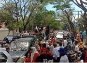 Puluhan Ribu Pendukung “PASMI” Nomor 2 Padati Jeneponto, Lalu Lintas Lumpuh Total