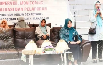 Ketua TP PKK Kecamatan Mamajang Terima Kunjungan Tim SMEP PKK Makassar