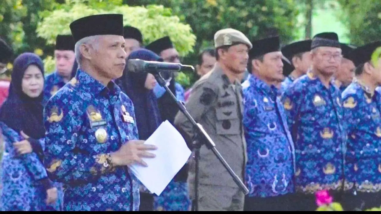 Wakil Bupati Pangkep Pimpin Upacara Hari Otonomi Daerah ke-28