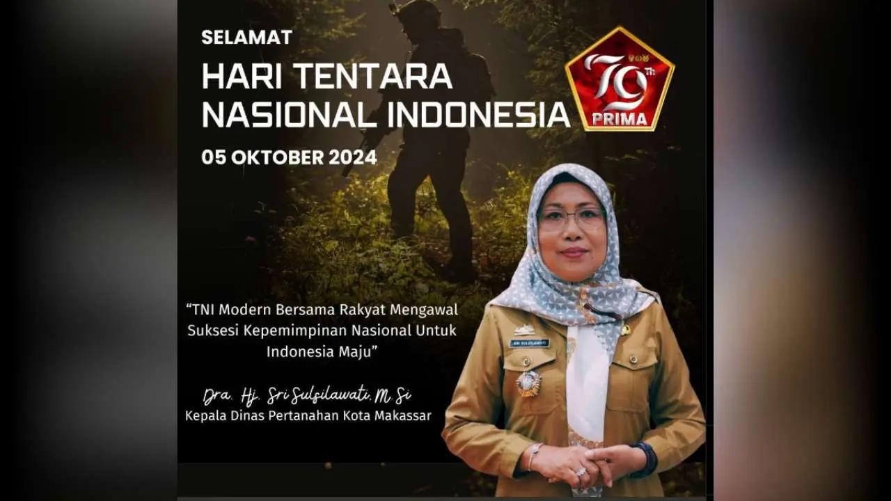 Dinas Pertanahan Kota Makassar Apresiasi Peran TNI di HUT ke-79
