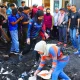 Pj Sekda Makassar & Kepala Bappeda "Sabtu Bersih" di Lokasi Kebakaran Jalan Laiya