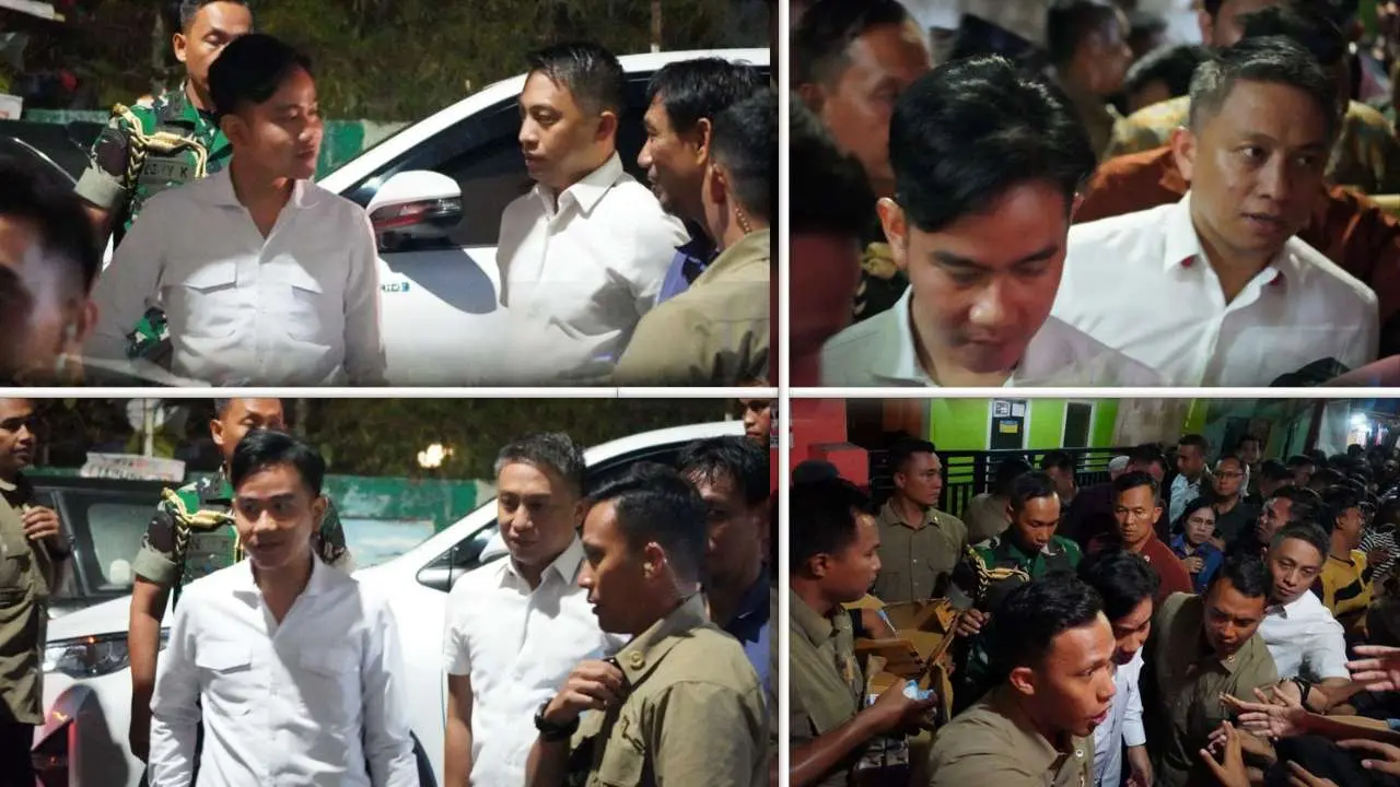 Camat Ujung Tanah Dampingi Wapres Gibran Menyusuri Lorong 3 Kelurahan Pattingalloang
