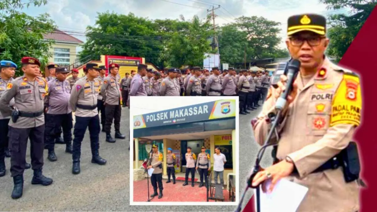 Polsek Makassar Gelar Apel Kesiapan untuk Amankan Pilkada 2024