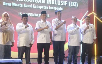 Pj Gubernur Sulsel Luncurkan Program Ekosistem Keuangan Inklusif di Desa Wisata Kassi Jeneponto