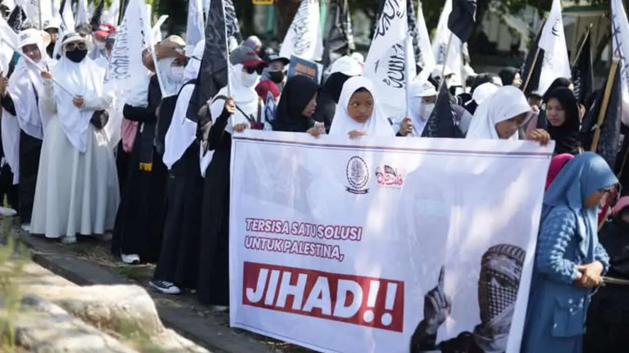 Aksi Bela Palestina di Makassar, Serukan Kemerdekaan dan Hentikan Genosida