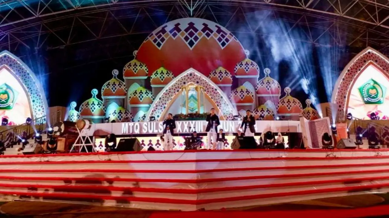 Wabup Dampingi Kontingen Pangkep pada Pembukaan MTQ ke-33 Tingkat Sulsel