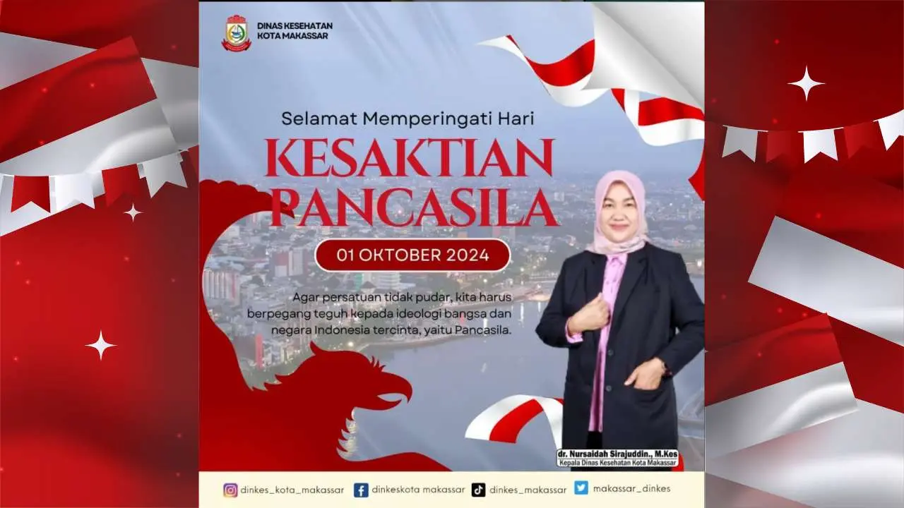 Kadinkes Makassar Ajak Wujudkan Indonesia Sehat di Hari Kesaktian Pancasila