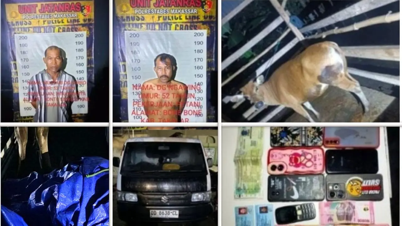 Polisi Amankan Dua Pelaku Curnak di Parangloe, Satu Masih Buron