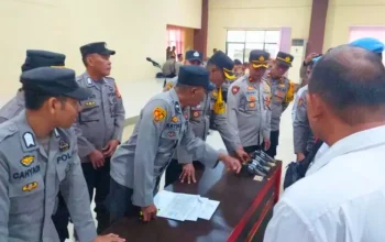 Cegah Penyalahgunaan, Polres Gowa Periksa Senjata Api Personel