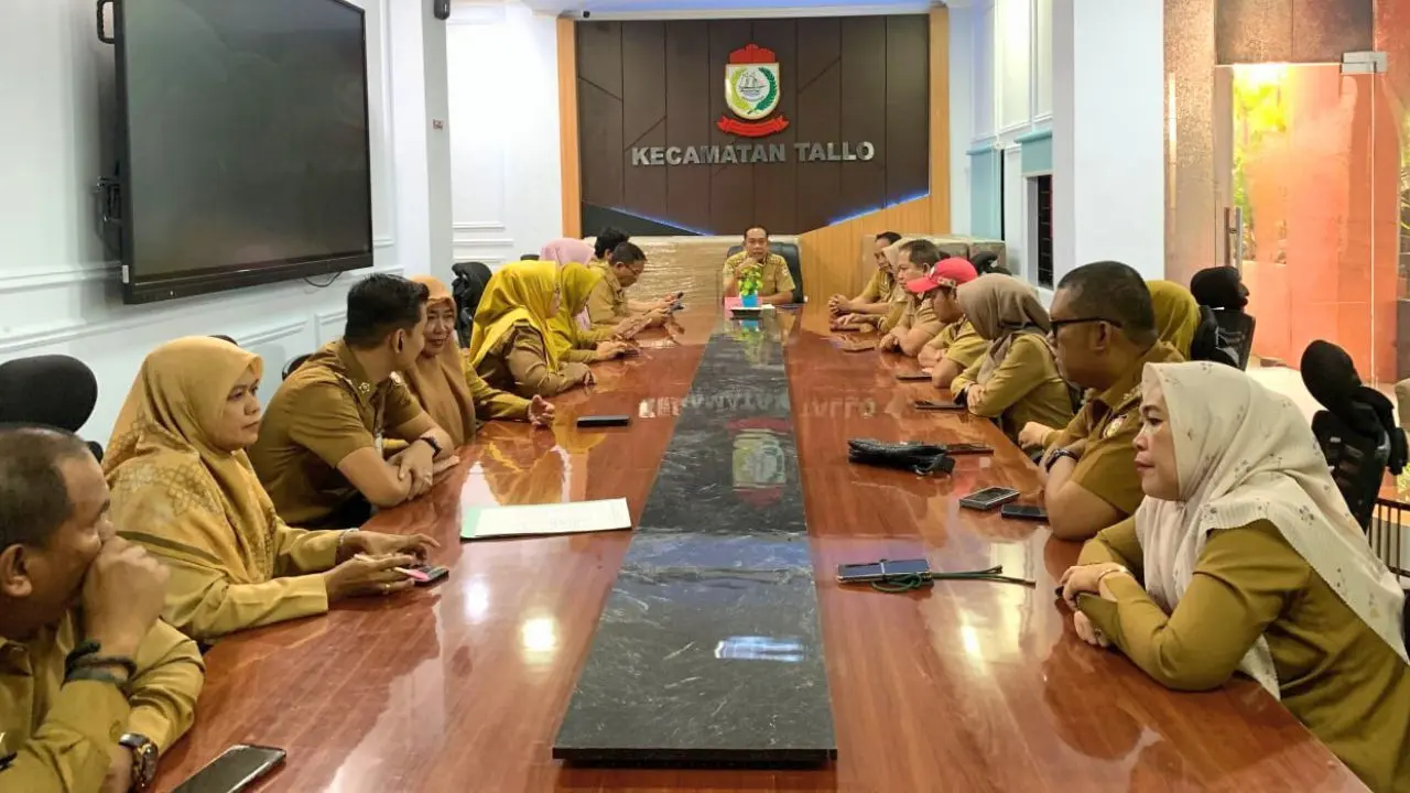 Camat Tallo Pimpin Rapat Koordinasi Pimpinan Bahas Pengamanan Natal dan Tahun Baru